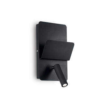 Ideal Lux 176550 READ AP1 NERO накладной светильник черный Ideal Lux 176550 READ AP1 NERO накладной светильник черный