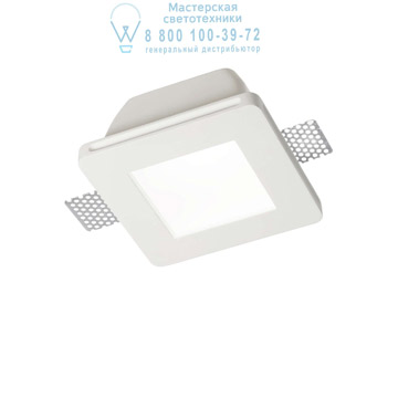 Ideal Lux 150116 SAMBA FI1 SQUARE BIG GLASS встраиваемый светильник белый