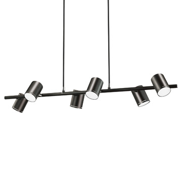 Ideal Lux 179612 SHOTS SP6 NERO подвесной светильник черный