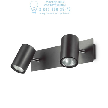 Ideal Lux 156743 SPOT AP2 NERO накладной светильник черный Ideal Lux 156743 SPOT AP2 NERO накладной светильник черный