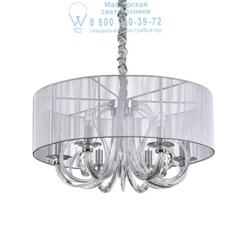 Ideal Lux 208152 SWAN SP6 ARGENTO подвесной светильник серый Ideal Lux 208152 SWAN SP6 ARGENTO подвесной светильник серый