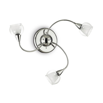 Ideal Lux 028682 TENDER PL3 TRASPARENTE потолочный светильник прозрачный