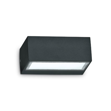 Ideal Lux 115375 TWIN AP1 NERO уличный накладной светильник черный Ideal Lux 115375 TWIN AP1 NERO уличный накладной светильник черный