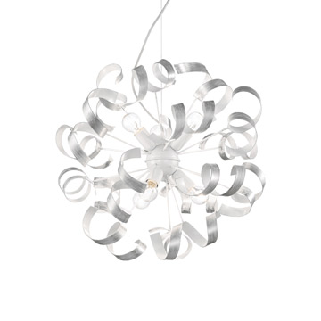 Ideal Lux 101613 VORTEX SP6 ARGENTO подвесной светильник серый