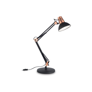 Ideal Lux 061191 WALLY TL1 NERO настольная лампа черный Ideal Lux 061191 WALLY TL1 NERO настольная лампа черный