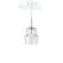 Иконка Ideal Lux 003108 ZENO SP1 SMALL TRASPARENTE подвесной светильник прозрачный
