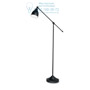 Иконка Ideal Lux 003528 NEWTON PT1 NERO торшер черный