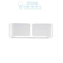 Иконка Ideal Lux 014166 CLIP AP2 SMALL BIANCO накладной светильник белый