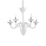 Иконка Ideal Lux 019383 WHITE LADY SP5 BIANCO подвесной светильник белый