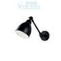 Иконка Ideal Lux 027852 NEWTON AP1 NERO накладной светильник черный
