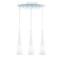 Иконка Ideal Lux 030326 MILK SP3 подвесной светильник белый