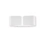 Иконка Ideal Lux 049236 CLIP AP2 MINI BIANCO накладной светильник белый