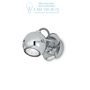 Иконка Ideal Lux 066790 LUNARE AP1 CROMO накладной светильник хром