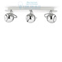 Иконка Ideal Lux 066813 LUNARE AP3 CROMO накладной светильник хром