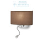Иконка Ideal Lux 074917 SHERATON AP2 MARRONE накладной светильник 