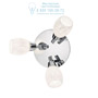 Иконка Ideal Lux 075075 SOFFIO AP3 накладной светильник хром