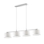 Иконка Ideal Lux 075495 HILTON SP4 LINEAR BIANCO подвесной светильник белый