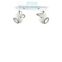 Иконка Ideal Lux 077895 LUNARE AP2 BIANCO накладной светильник белый