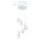 Иконка Ideal Lux 087818 SOFT SP6 BIANCO подвесной светильник белый