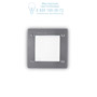 Иконка Ideal Lux 096599 LETI SQUARE FI1 GRIGIO уличный встраиваемый светильник 
