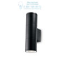 Иконка Ideal Lux 100395 GUN AP2 SMALL NERO уличный накладной светильник черный