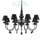 Иконка Ideal Lux 111896 BLANCHE SP8 NERO подвесной светильник черный