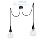 Иконка Ideal Lux 112671 MINIMAL SP2 NERO OPACO подвесной светильник черный