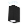 Иконка Ideal Lux 115344 UP AP2 NERO уличный накладной светильник черный