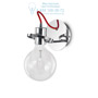 Иконка Ideal Lux 119427 RADIO AP1 CROMO накладной светильник хром