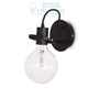 Иконка Ideal Lux 119502 RADIO AP1 NERO накладной светильник черный