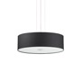 Иконка Ideal Lux 122243 WOODY SP4 NERO подвесной светильник черный