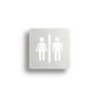 Иконка Ideal Lux 122571 SIGN AP80 TOILET накладной светильник белый