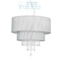 Иконка Ideal Lux 122601 OPERA SP6 ARGENTO подвесной светильник серый