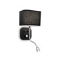 Иконка Ideal Lux 124179 HOLIDAY AP2 NERO накладной светильник черный