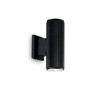 Иконка Ideal Lux 129433 BASE AP2 NERO уличный накладной светильник черный