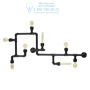 Иконка Ideal Lux 136714 PLUMBER PL8 потолочный светильник черный