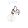 Иконка Ideal Lux 138367 EDISON AP1 CROMO накладной светильник хром