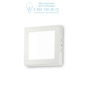 Иконка Ideal Lux 138633 UNIVERSAL AP1 12W SQUARE BIANCO накладной светильник белый