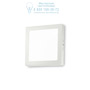 Иконка Ideal Lux 138640 UNIVERSAL AP1 18W SQUARE BIANCO накладной светильник белый