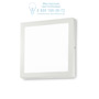 Иконка Ideal Lux 138657 UNIVERSAL AP1 24W SQUARE BIANCO накладной светильник белый