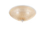 Иконка Ideal Lux 140179 SHELL PL3 AMBRA потолочный светильник янтарный