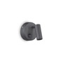 Иконка Ideal Lux 142579 PAGE AP1 ROUND NERO накладной светильник черный