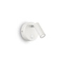 Иконка Ideal Lux 142586 PAGE AP1 ROUND BIANCO накладной светильник белый