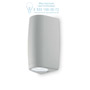 Иконка Ideal Lux 147796 KEOPE AP2 SMALL GRIGIO уличный накладной светильник 