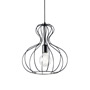 Иконка Ideal Lux 148502 AMPOLLA-1 SP1 NERO подвесной светильник черный