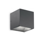 Иконка Ideal Lux 149738 RUBIK AP1 ANTRACITE уличный накладной светильник 