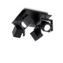Иконка Ideal Lux 156712 MOUSE PL4 NERO потолочный светильник черный