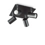 Иконка Ideal Lux 156781 SPOT PL4 NERO потолочный светильник черный