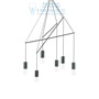 Иконка Ideal Lux 158815 POP SP6 NERO подвесной светильник черный