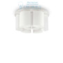 Иконка Ideal Lux 159645 ALMOND PL9 потолочный светильник белый